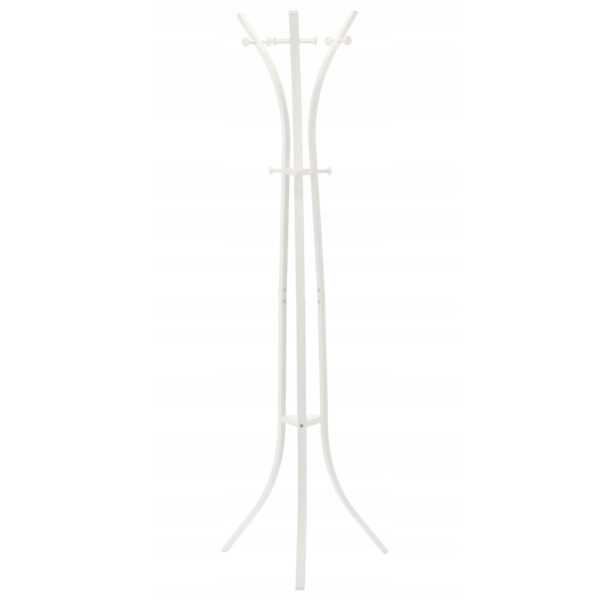 Fém folyosói akasztó 170 cm, minimalista design, fehér