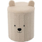 Gyerekszék, összecsukható tárolóhellyel, 80kg, 28×34 cm, bézs