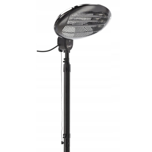 Álló infravörös hősugárzó, 2000 W, 3 fűtési fokozat, állítható magasságú, fekete - Image 9