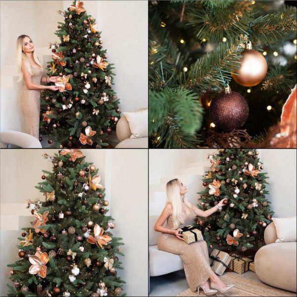 Műkarácsonyfa Christmas Deluxe by Sersimo, Siberian Premium, 2D+3D, 220 cm - Image 23