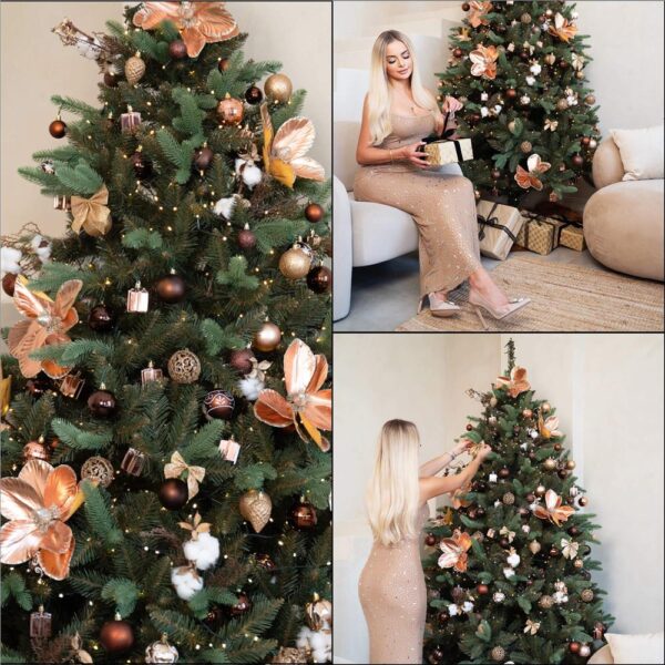 Műkarácsonyfa Christmas Deluxe by Sersimo, Siberian Premium, 2D+3D, 220 cm - Image 27