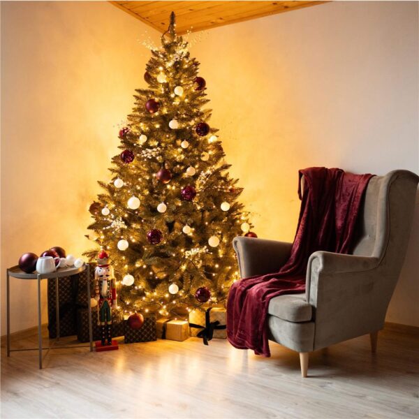 Műkarácsonyfa Christmas Deluxe by Sersimo, Caucasian Premium, 2D, 240 cm - Image 39