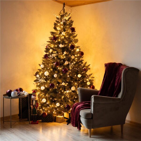 Műkarácsonyfa Christmas Deluxe by Sersimo, Caucasian Premium, 2D, 240 cm - Image 40