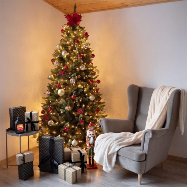 Műkarácsonyfa Christmas Deluxe by Sersimo, Siberian Premium, 2D+3D, 220 cm - Image 48