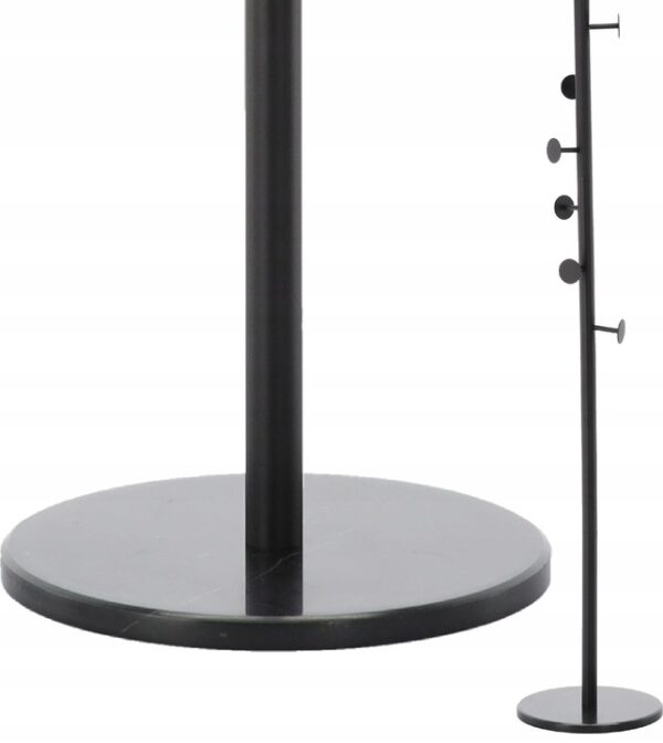 Fém előszoba akasztó 174 cm, minimalista design, fekete - Image 4