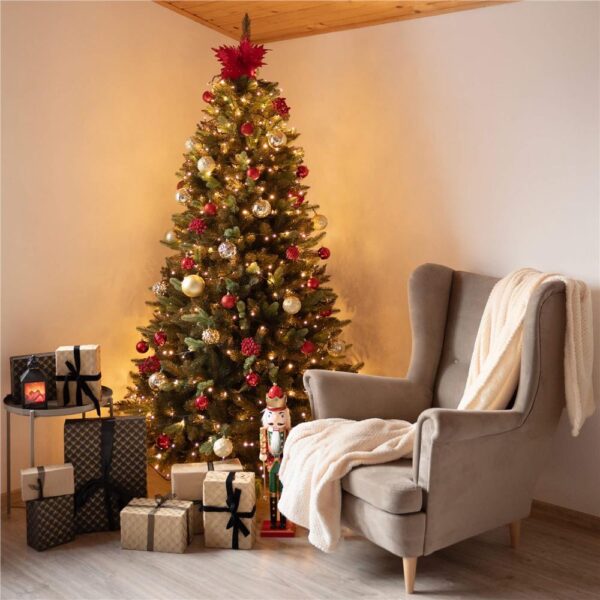 Műkarácsonyfa Christmas Deluxe by Sersimo, Siberian Premium, 2D+3D, 220 cm - Image 54
