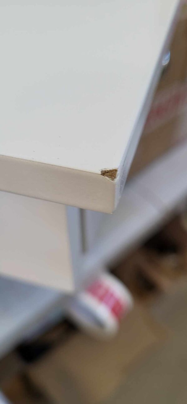 RESIGILAT: SONGMICS Raft de perete plutitor cu 3 sertare, din MDF lucios, 80x15x10 cm, alb - Image 2