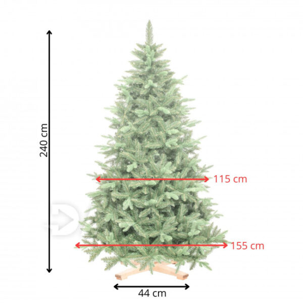 Műkarácsonyfa Christmas Deluxe by Sersimo, Siberian Premium, 2D+3D, 240 cm - Image 20