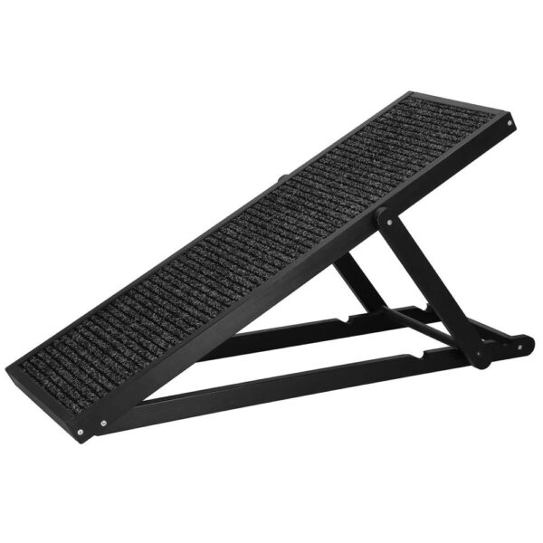 Rámpa kutyáknak és halaknak 3 állítási fokozattal 42-59cm, csúszásmentes, hossza 103cm, fekete - Image 2