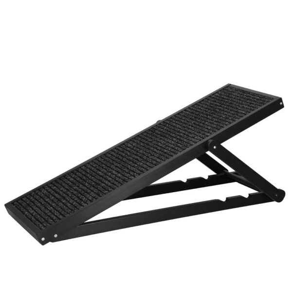 Rámpa kutyáknak és halaknak 3 állítási fokozattal 42-59cm, csúszásmentes, hossza 103cm, fekete - Image 3