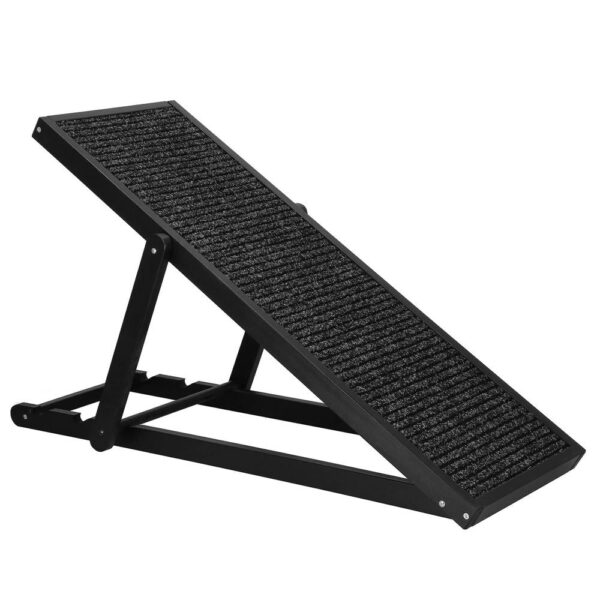 Rámpa kutyáknak és halaknak 3 állítási fokozattal 42-59cm, csúszásmentes, hossza 103cm, fekete - Image 4