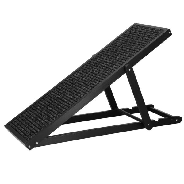 Rámpa kutyáknak és halaknak 3 állítási fokozattal 42-59cm, csúszásmentes, hossza 103cm, fekete - Image 9