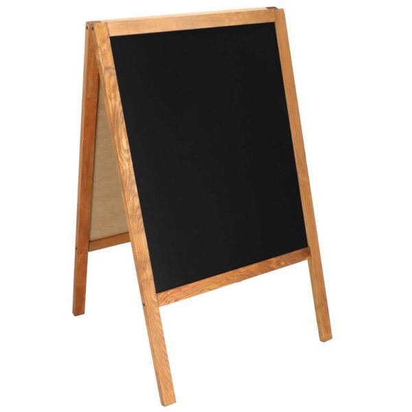 2 oldalas utcatábla, éttermi menühöz vagy reklámhoz, 60x100 cm, barna - Image 2