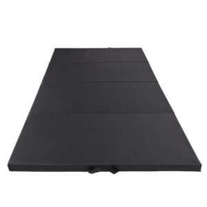 Vastag fitnesz szőnyeg, XXL méretű, tornához, 240x120x5 cm, fekete