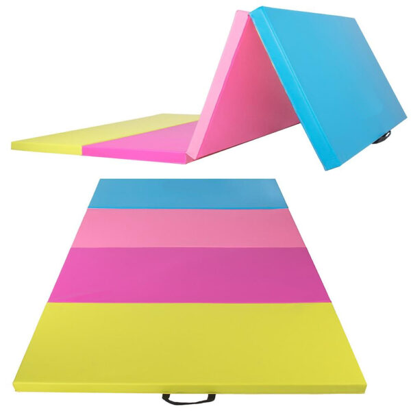 Vastag fitness szőnyeg, XXL méret, tornához, 240x120x5 cm, tarka - Image 2