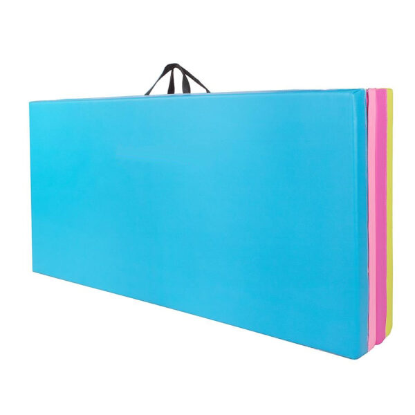 Vastag fitness szőnyeg, XXL méret, tornához, 240x120x5 cm, tarka - Image 4