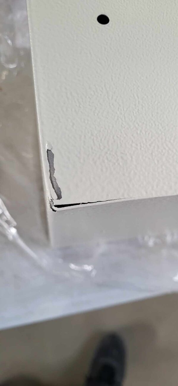 RESIGILAT: Seif standard cu cheie, 200x310x200 mm, Otel, Bej - Image 3