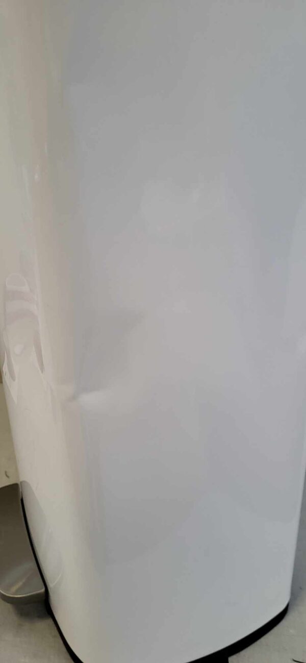 ÚJRACSOMAGOLT TERMÉK: SONGMICS Acél szemetes pedállal, műanyag belső vödör, lassan záródó fedél, 50L, 43x32x66cm, fehér - Image 4