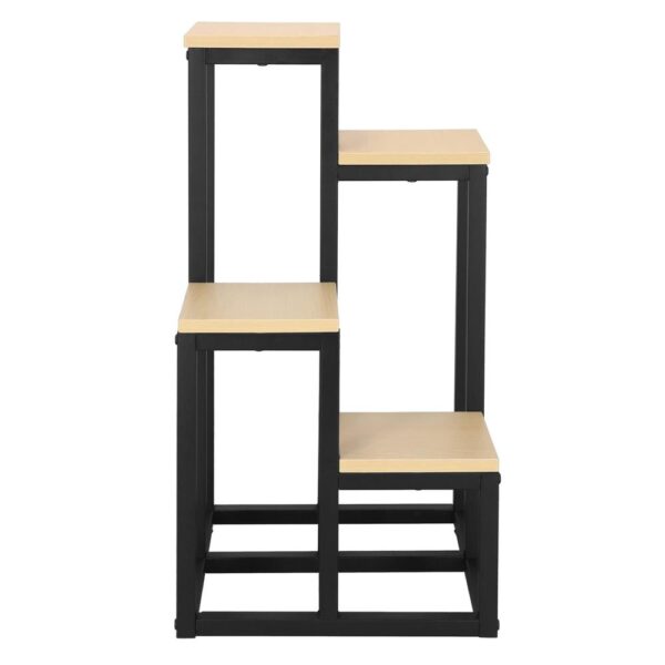 Virágtartó, fém keret, 4 polc, 34x34x68 cm, bézs - Image 13