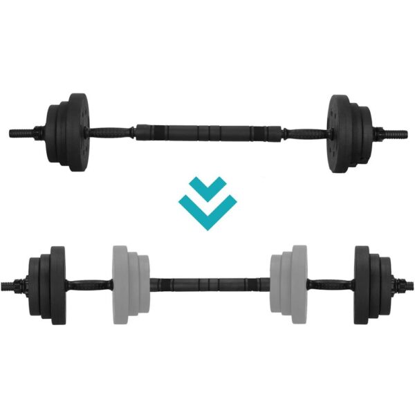 Súlyzóvá, kettlebellé, súlyzóvá alakítható többfunkciós súlykészlet, összesen 19 kg - Image 21