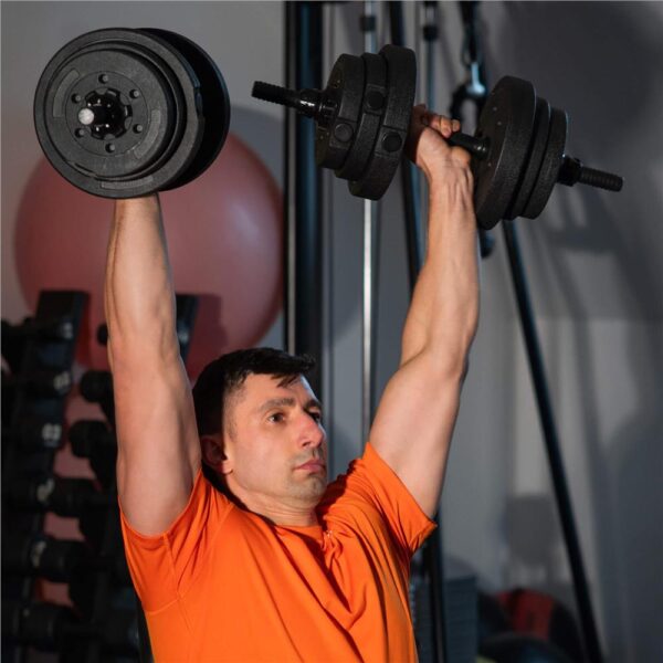 Súlyzóvá, kettlebellké, súlyzóvá alakítható többfunkciós súlykészlet, összesen 29 kg - Image 28