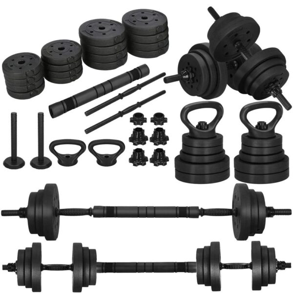 Súlyzóvá, kettlebellé, súlyzóvá alakítható többfunkciós súlykészlet, összesen 19 kg - Image 3