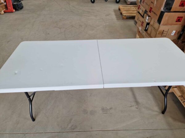RESIGILAT: Masa dreptunghiulara pliabila multifunctionala, 180x70x74cm, alba - Image 3