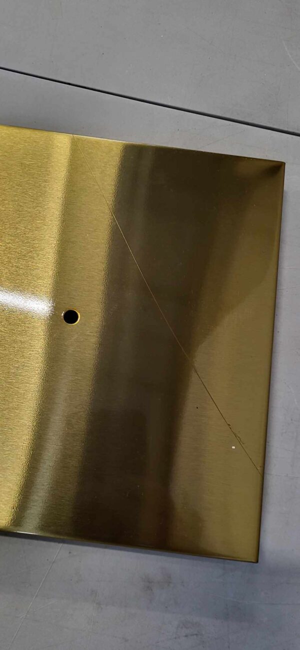 RESIGILAT: Suport cuier pentru prosoape cu 3 brate, inaltime 86cm, auriu lucios - Image 3