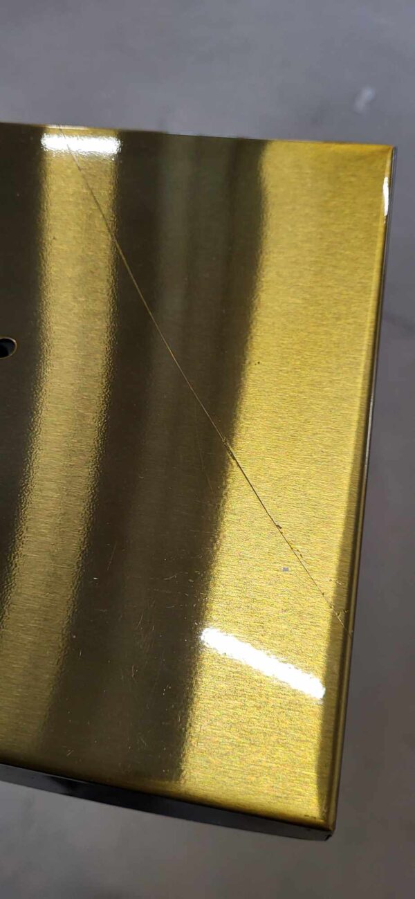 RESIGILAT: Suport cuier pentru prosoape cu 3 brate, inaltime 86cm, auriu lucios - Image 2