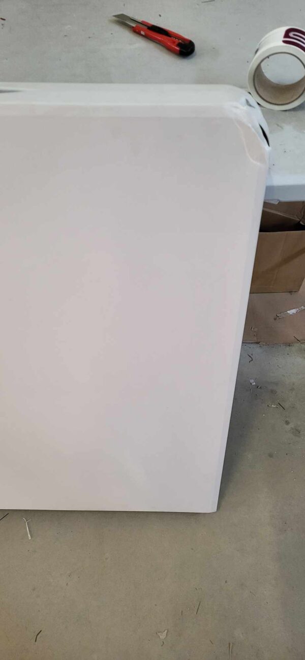 ÚJRACSOMAGOLT TERMÉK: Többfunkciós összecsukható téglalap alakú asztal, 180x70x74cm, fehér - Image 6