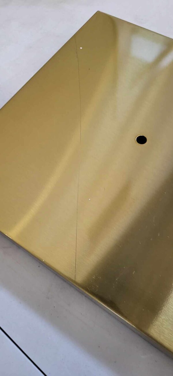 RESIGILAT: Suport cuier pentru prosoape cu 3 brate, inaltime 86cm, auriu lucios - Image 4