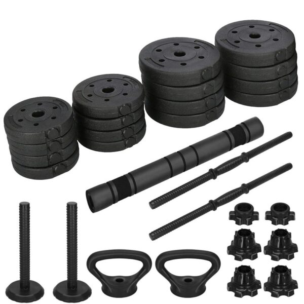 Súlyzóvá, kettlebellké, súlyzóvá alakítható többfunkciós súlykészlet, összesen 29 kg - Image 4