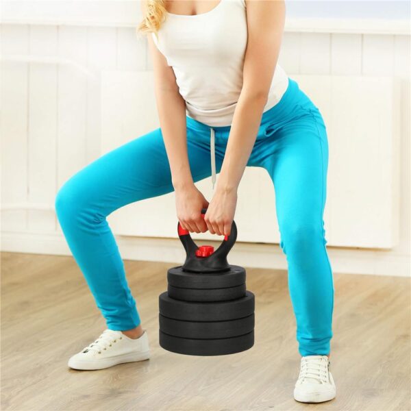 Kettlebell állítható súlyzó 10kg fekete - Image 5