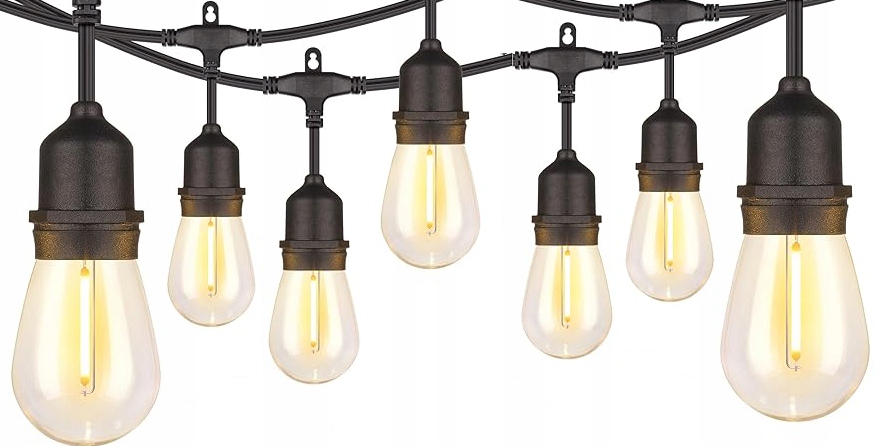 Kültéri dekoratív fényfüzér, hálózatról táplált, 15 méter, 15 db LED izzó meleg fényű 3000K, IP44, alkalmazáson keresztüli vezérléssel - Image 4