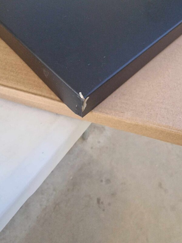 ÚJRACSOMAGOLT TERMÉK: Fém fürdőszobai tartó törölközőhöz, 2 karral, 80 cm, matt fekete - Image 2