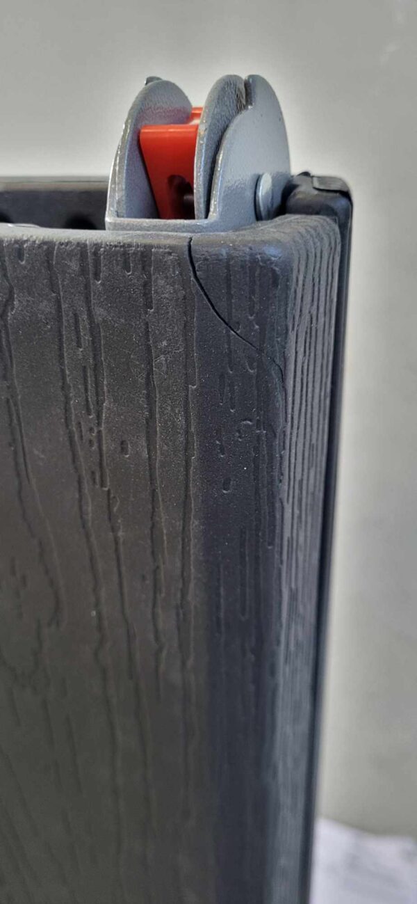 ÚJRACSOMAGOLT TERMÉK: Többfunkciós összecsukható téglalap alakú asztal, 1,8 m x 0,75 m x 0,75 m, fekete - Image 3
