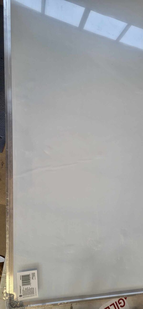 ÚJRACSOMAGOLT TERMÉK: Falra szerelhető írótábla, mágneses, alsó polccal, 60x90cm, fehér - Image 6