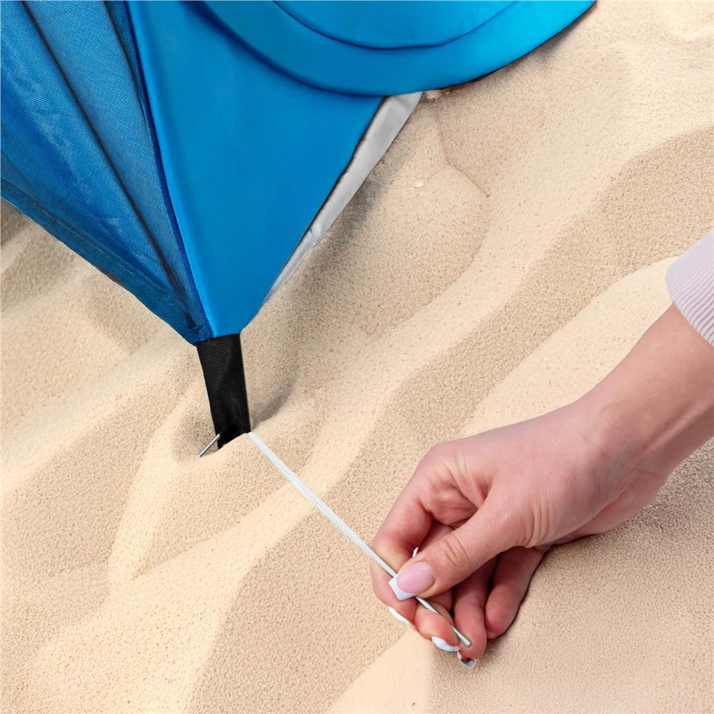 POP-UP onnyilo strand sátor szellozo haloval es UV-vedelemmel, 160x140x115 cm, kek - Image 5