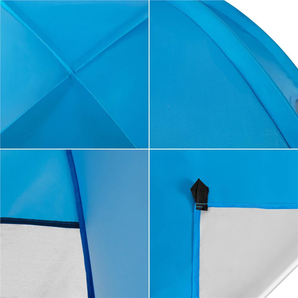 POP-UP onnyilo strand sátor szellozo haloval es UV-vedelemmel, 160x140x115 cm, kek - Image 18