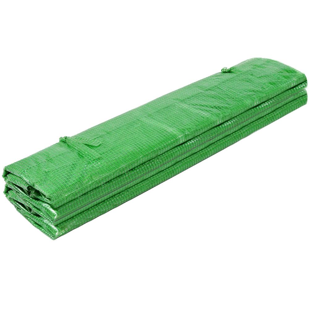 Csere fólia üvegházhoz 300 x 200 x 200 cm, PE 140 g/m² PP hálóval, UV4, 6 ablakkal és cipzáras ajtóval, zöld - Image 19