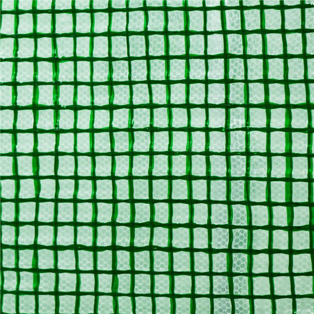 Csere fólia üvegházhoz 300 x 200 x 200 cm, PE 140 g/m² PP hálóval, UV4, 6 ablakkal és cipzáras ajtóval, zöld - Image 2
