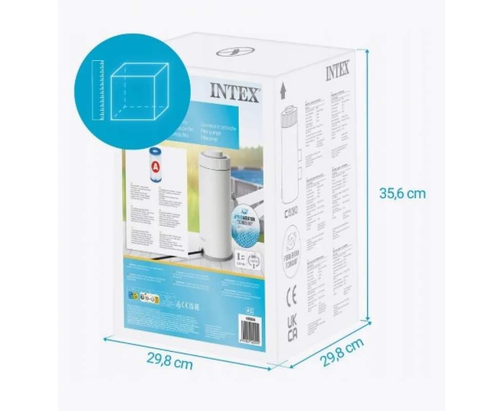 INTEX Szűrőszivattyú 26604, 2006 l/óra, Hydro Aeration technológiával, legfeljebb Ø366 cm-es medencékhez - Image 10