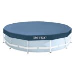 Intex 28031 kerek medencetakaró, D366xH25 cm, PVC, sötétkék
