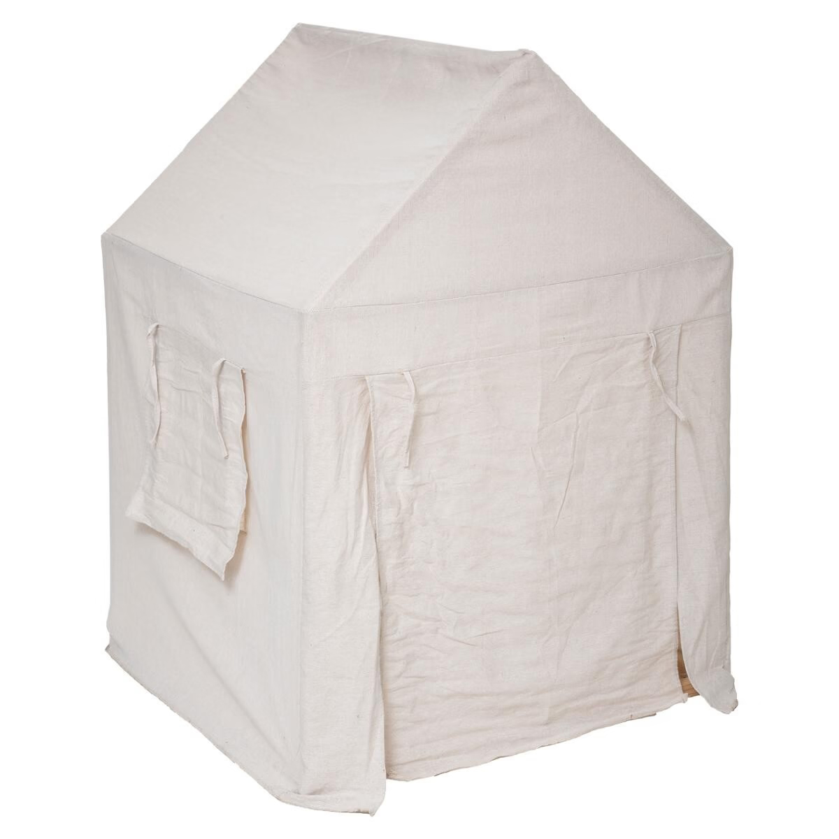 Casuta copii Atmosphera Safari, lemn de pin si panza textila, 77x115 cm, bej - Image 3