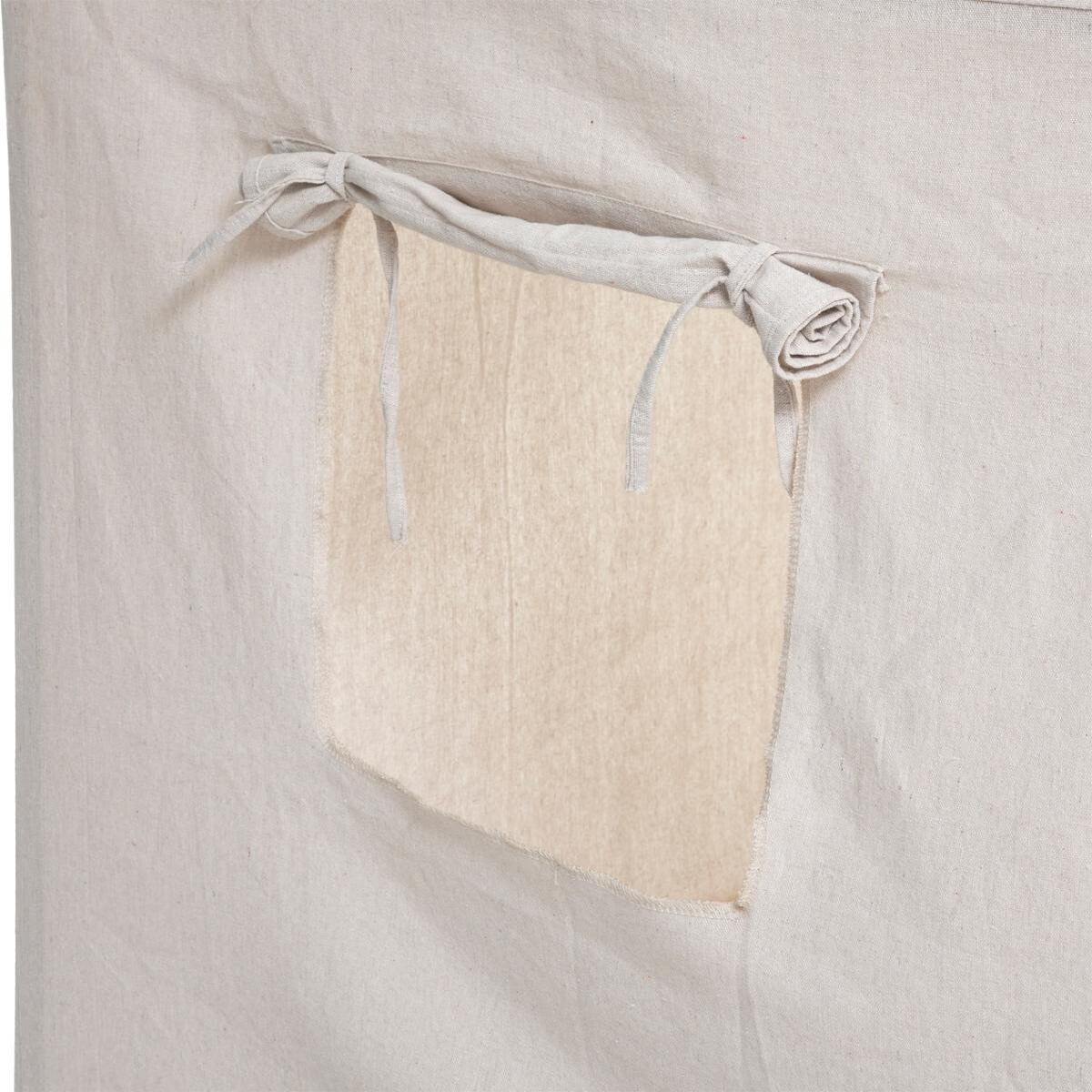 Casuta copii Atmosphera Safari, lemn de pin si panza textila, 77x115 cm, bej - Image 4
