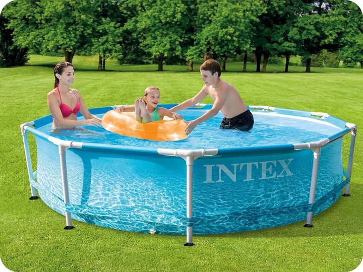 Intex Beachside Metal Frame 28208NP kör alakú medence fémvázzal, 305x76 cm, szűrőszivattyúval - Image 10