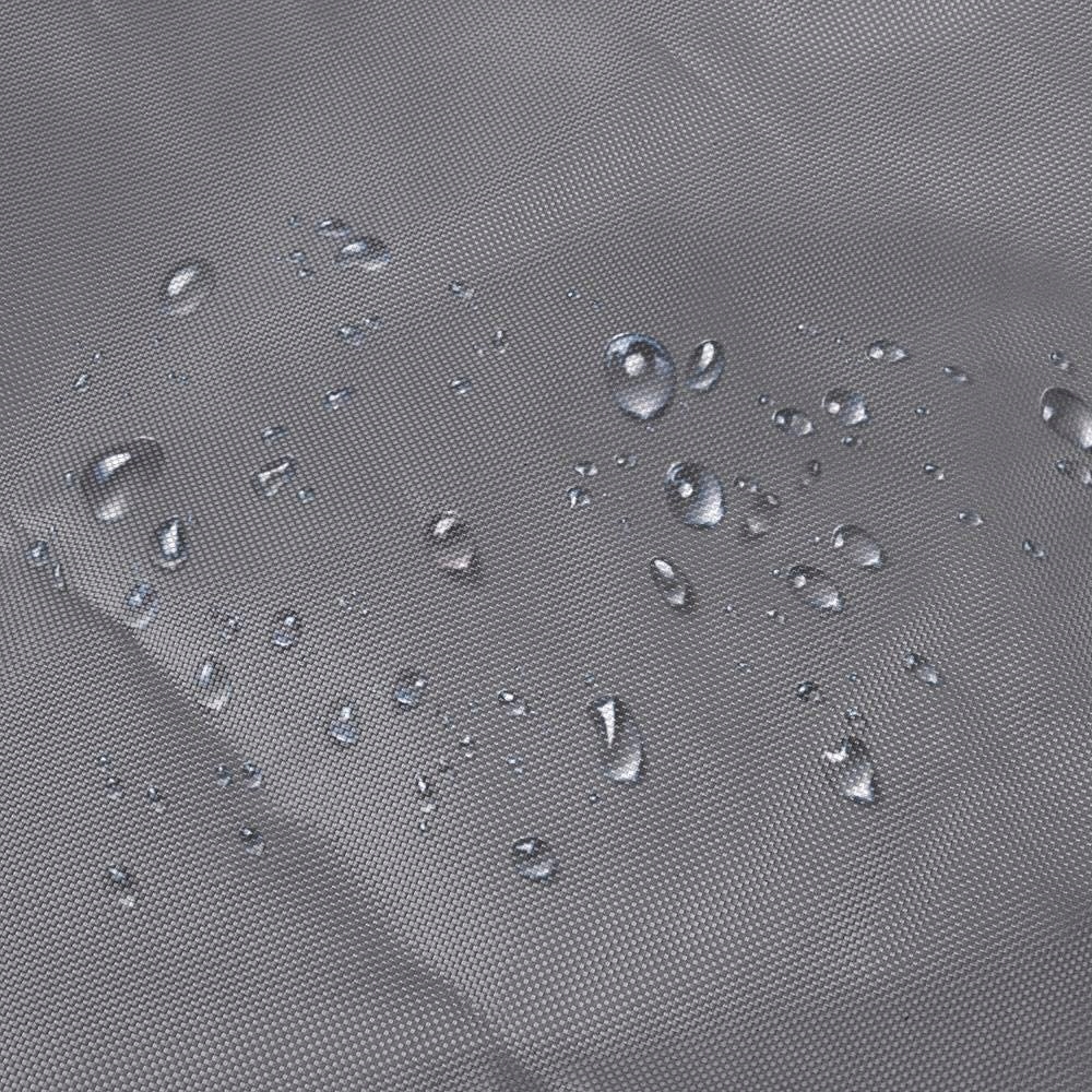 Háromszög alakú napvitorla 500x500x500 cm, vízálló, UV-védelemmel, 180 g/m² poliészter, szürke színű - Image 5
