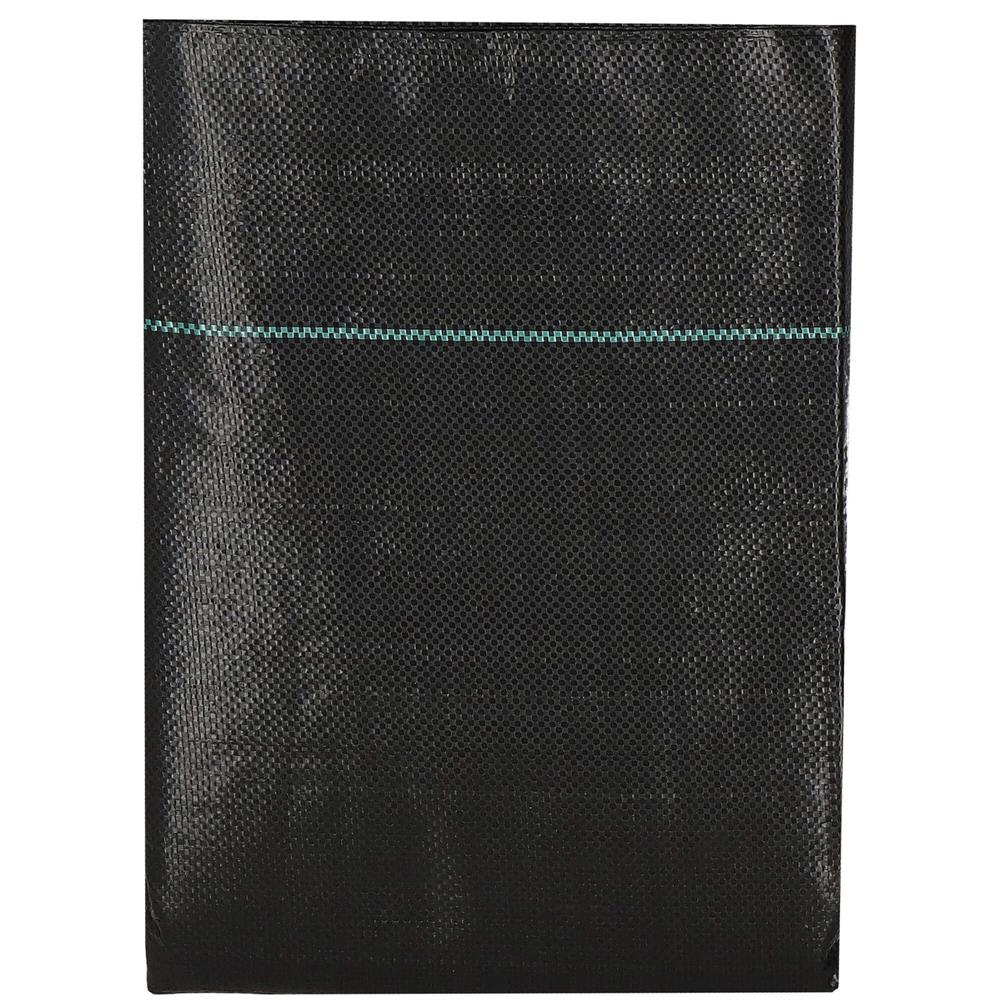 Agrotextil fólia talajtakarásra, gyomellenes, UV-szűrős, 10 x 3,2 méter, 90 g/m², fekete színű - Image 5