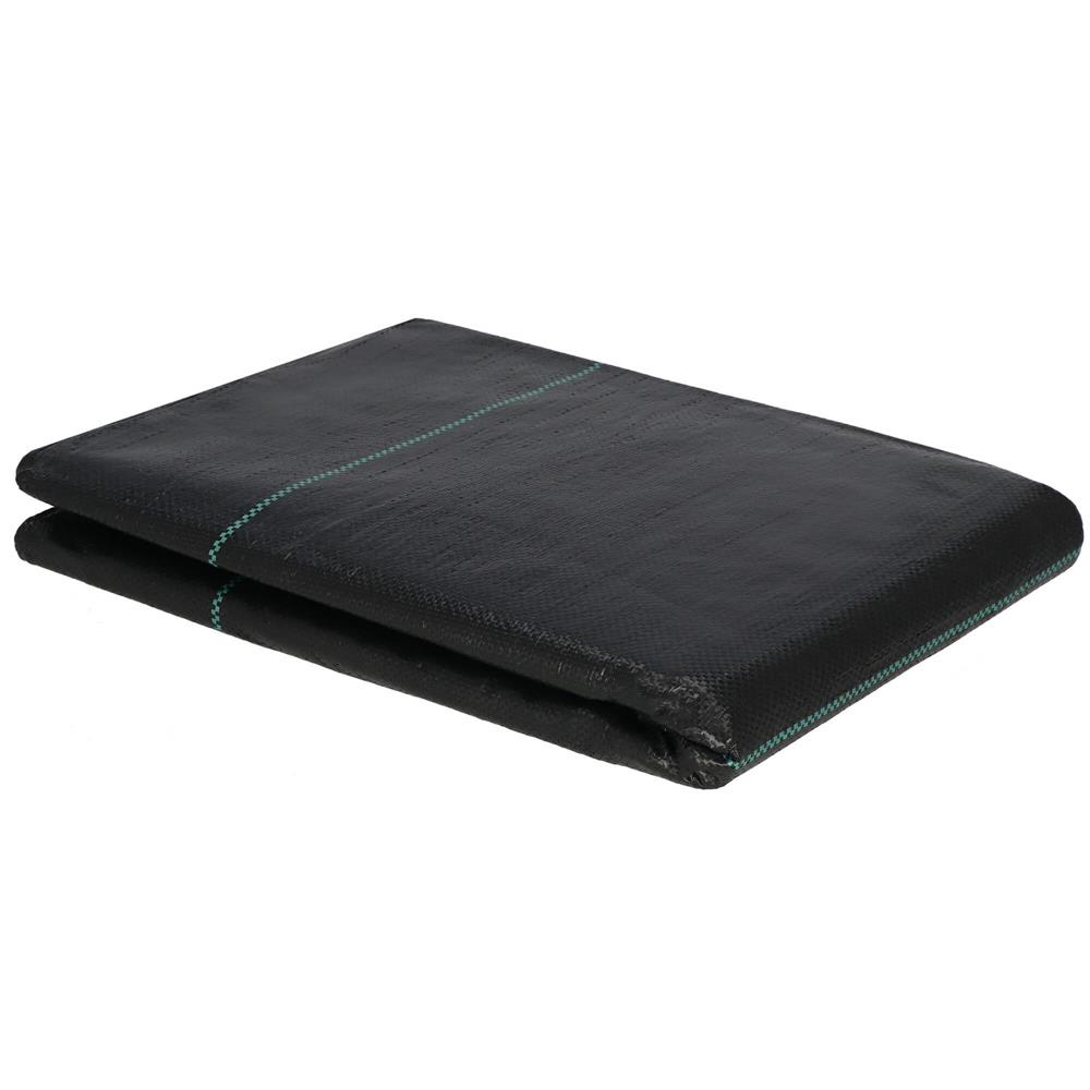 Agrotextil fólia talajtakarásra, gyomellenes, UV-szűrős, 10 x 3,2 méter, 90 g/m², fekete színű - Image 9