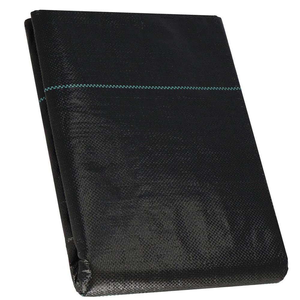 Agrotextil fólia talajtakarásra, gyomellenes, UV-szűrős, 10 x 3,2 méter, 90 g/m², fekete színű - Image 8